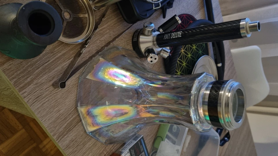 shisha komplettset + Amy Deluxe Hot Turbo - Elektrischer Kohleanzünder - Bild 1 von 4