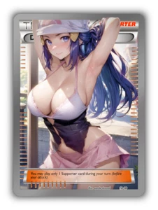 Dawn Trading Card - Sexy Adult Anime Waifu Custom Made Trainer | PARODY - Picture 1 of 4
