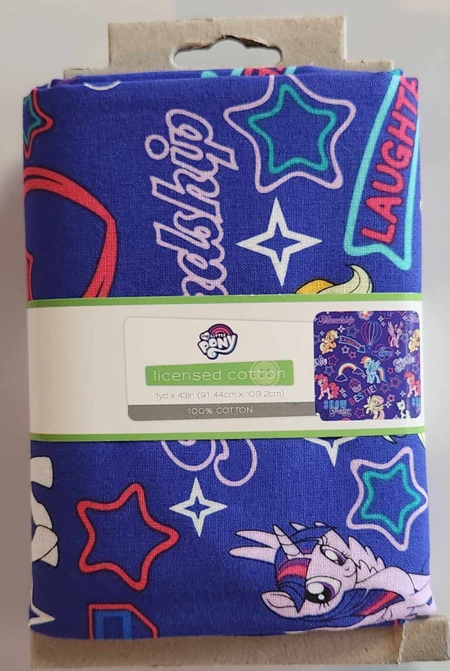 Hasbro My Little Pony 1 Yard Fabric Pre Cut 100 Cotton 1 Yd X 43 in