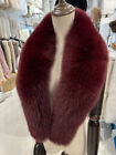 100% Real Fox Fur Scarf Winter Warmer Collar Women Natural Fox Scarves Big Shawl