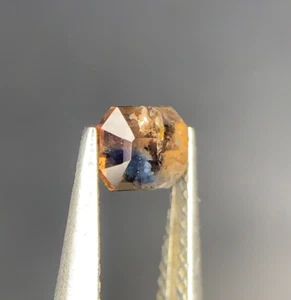 0.35CT Multi Colour Blue Phantom Rare Axinite Emerald Cut From Pakistan - Picture 1 of 9