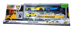 2 FOOT Bright FORZA MOTORSPORT Hauler VEHICLE TRANSPORT 3 Cars MUSTANG Bugatti - Picture 1 of 1