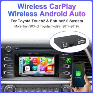 CarPlay Android Auto Retrofit Kit For Toyota Touch2 & Entune 2 System 2014-2019 - Foto 1 di 19