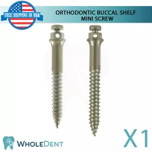 Mini tornillo de ortodoncia dental estante bucal anclaje en planta titanio estéril - Imagen 1 de 7