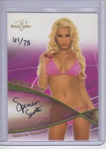 2008 Benchwarmer  Spencer Scott Gold  Foil Autograph 61/75