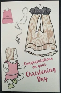 Christening Card - Girl - Louella Australia - Picture 1 of 3