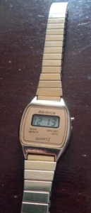 Vintage Advance Quartz Digital Wrist Watch Works New Battery Broken Band - Picture 1 of 8