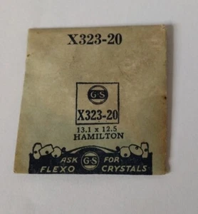 Hamilton Watch Crystal X323-20 13.1 x 12.5 - Picture 1 of 2