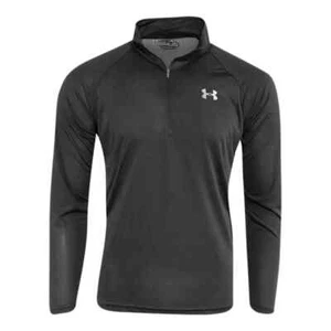 UA Under Armour T Shirt 1/2 Zip Tech Muscle Pullover Long Sleeve Men's - Picture 1 of 11
