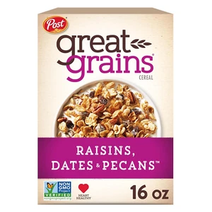 Raisins Dates and Pecans Breakfast Cereal, Raisin Cereal with Sweet Dates and Gr - Picture 1 of 12