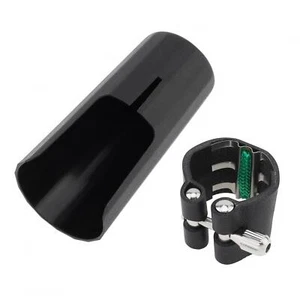 Bb Clarinet Leather Ligature and Plastic Mouthpiece Cap Cover Fastener Set - Picture 1 of 8