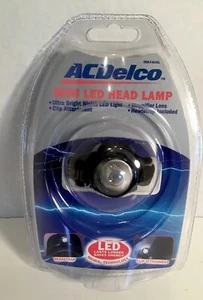 Fun For Kids ACDelco Mini LED Head Lamp with Batteries Black Headband - Picture 1 of 2