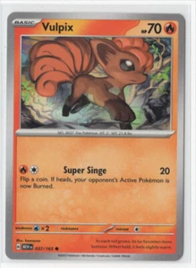 Pokemon Scarlet & Violet 151 - 037/165 Vulpix - Picture 1 of 1