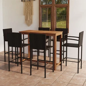 Tidyard 7 Piece Garden Bar Set A0K1 - Picture 1 of 12