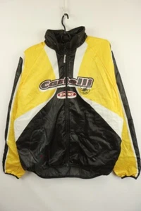 Castelli Black/Yellow Polyester Long Sleeve Full Zipper Cycling Jacket L - Picture 1 of 18