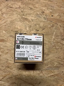 Würth Assy Holzschrauben Tellerkopf 6,0 x 120 ungeöffnet/vollständig - Bild 1 von 1