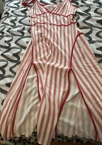 Forever 21 Red / White Striped Dress Small M - Picture 1 of 2