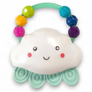 (Video) B. Toys B. Baby Light-Up Color Changing Cloud Rattle Glow Squeeze Toy - Picture 1 of 2