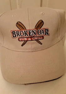 Gorra de béisbol marfil rota Oar Pub & Grill correa de cinta ajustable - Imagen 1 de 4