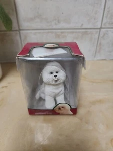 Neu im Karton Pudel Bichon Frise Hund Weihnachtsschmuck ACA limitierte Auflage Sammlerserie - Bild 1 von 5