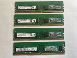 HPE 797257-081 4 x HP 4GB (1x4GB) 16GB-KIT Single Rank x8 PC4-17000 (DDR4-2133) - Picture 1 of 1