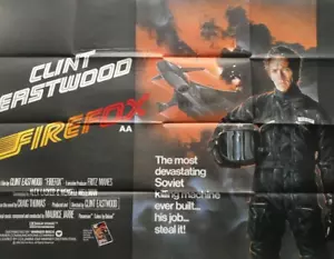 1982 CLINT EASTWOOD FIREFOX ORIGINAL FIRST ISSUE UK QUAD FILM POSTER - Bild 1 von 8