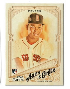 2018 Allen Ginter Rafael Devers #216 Rookie Boston - Picture 1 of 2