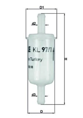 MAHLE Kraftstofffilter Für KTM Enduro Exc Freeride 690 Enduro R EXC 450 300 15- - Image 1 of 2
