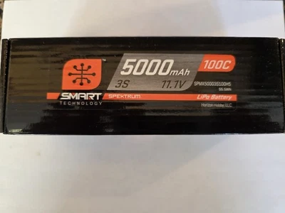 Spektrum SPMX50003S100H5 5000mah 3s 100c Smart Hardcase LiPo Battery - Image 1 of 3
