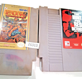 2 juegos retro Nintendo NES the Hunt for Red October + P.O.W.   26313 wt12