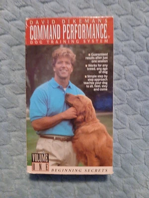 David Dikemans Command Performance Dog Training System VHS Pre-owned  - Image 1 of 4