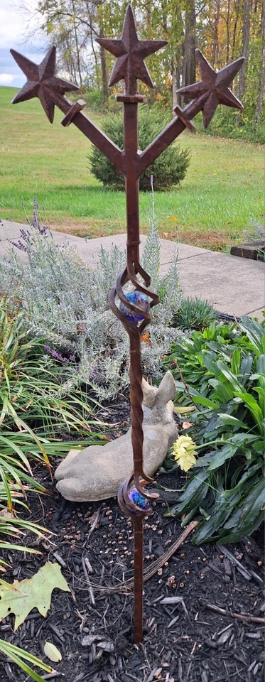 Rustic Metal Garden Decor Stars - Image 1 of 1