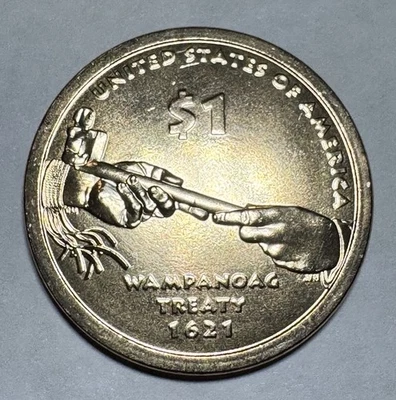 2011-P Sacagawea Native American $1 Dollar Coin from US Mint Set Uncirculated BU - Image 1 of 4