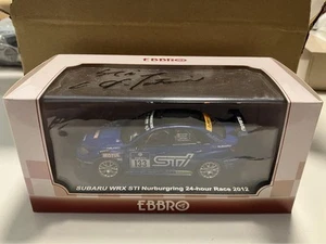 EBBRO SUBARU WRX STI Model Car Signed 2012 1/43 - Picture 1 of 8