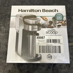 Hamilton Beach The Scoop Single Serve Coffee Maker & Fast Grounds - Picture 1 of 9