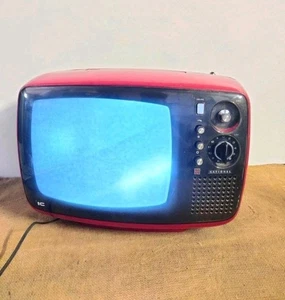 NATIONAL TR-542EU Vintage TV 1970s SPACE AGE RED TV CRT Retro Modernisiert  - Bild 1 von 9