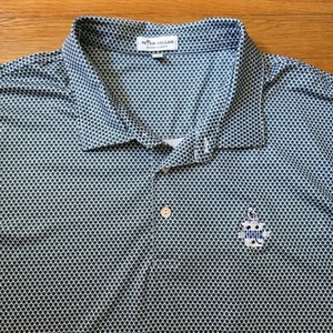 Peter Millar Summer Comfort Polo Shirt Men XXL Ping Pong Paddle Print Golf Club - Picture 1 of 8