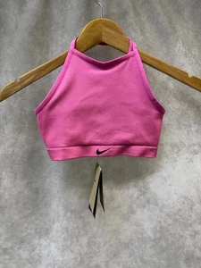 Sujetador deportivo Nike rosa acanalado XS para mujer ajuste de yoga - Imagen 1 de 2