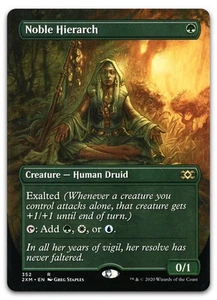 Noble Hierarch (Borderless) #352 (NM) Double Masters 2XM Magic MTG - Picture 1 of 2