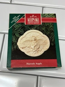 Vintage 1991 Hallmark Keepsake Adorno de Navidad Ángeles Celestiales #1 Serie Nuevo de Lote Antiguo - Imagen 1 de 2