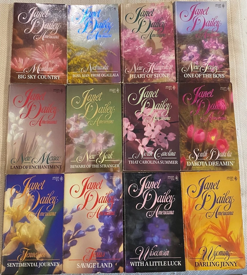 PARTIAL SERIES - The Americana Series by Janet Dailey (12 Book Lot) Set LOT B Foto 1 de 2