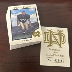 1990 Notre Dame Football Team 60 Card Set College Classics /10,000 - Picture 1 of 1