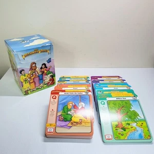 The Beginners Bible Grolier 360 Flash Cards Box Christian Kids Homeschool Sunday - Picture 1 of 9