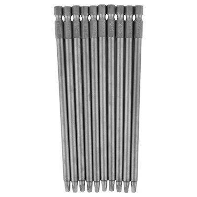 Industrial Grade SQ2 Square Driver Bits with Washer Head 150mm Long 10 Pieces - Image 1 of 4