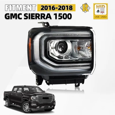 HID/Xenon Headlight Assembly W/ Bulb For 2016-2018 GMC Sierra 1500 Passenger RH - Изображение 1 из 4