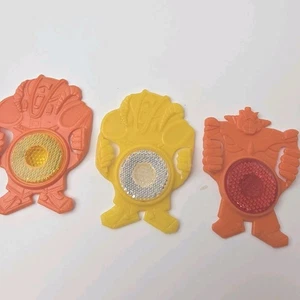 Vintage 1985 Kelloggs Müsli Preise Fahrrad Reflektoren Monster Roboter 80er 3 Stück - Bild 1 von 5