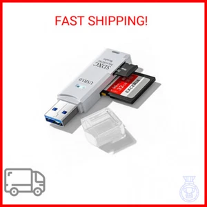 USB3.0 Micro SD Card Reader, 5Gbps 2-in-1 SD Card Reader to USB Adapter, Wansurs - Picture 1 of 2