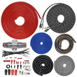Cables Para Amplificadores De Carro Auto Altavoces Kit De Instalacion Calibre 4 - Picture 1 of 12