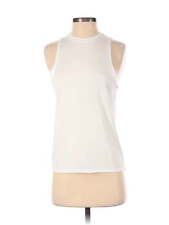 Alala Women White Sleeveless T-Shirt XS