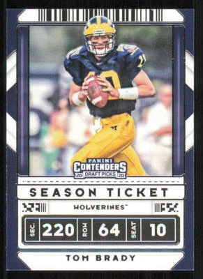 2020 Panini Contenders Draft Picks #97 Tom Brady - Image 1 of 2